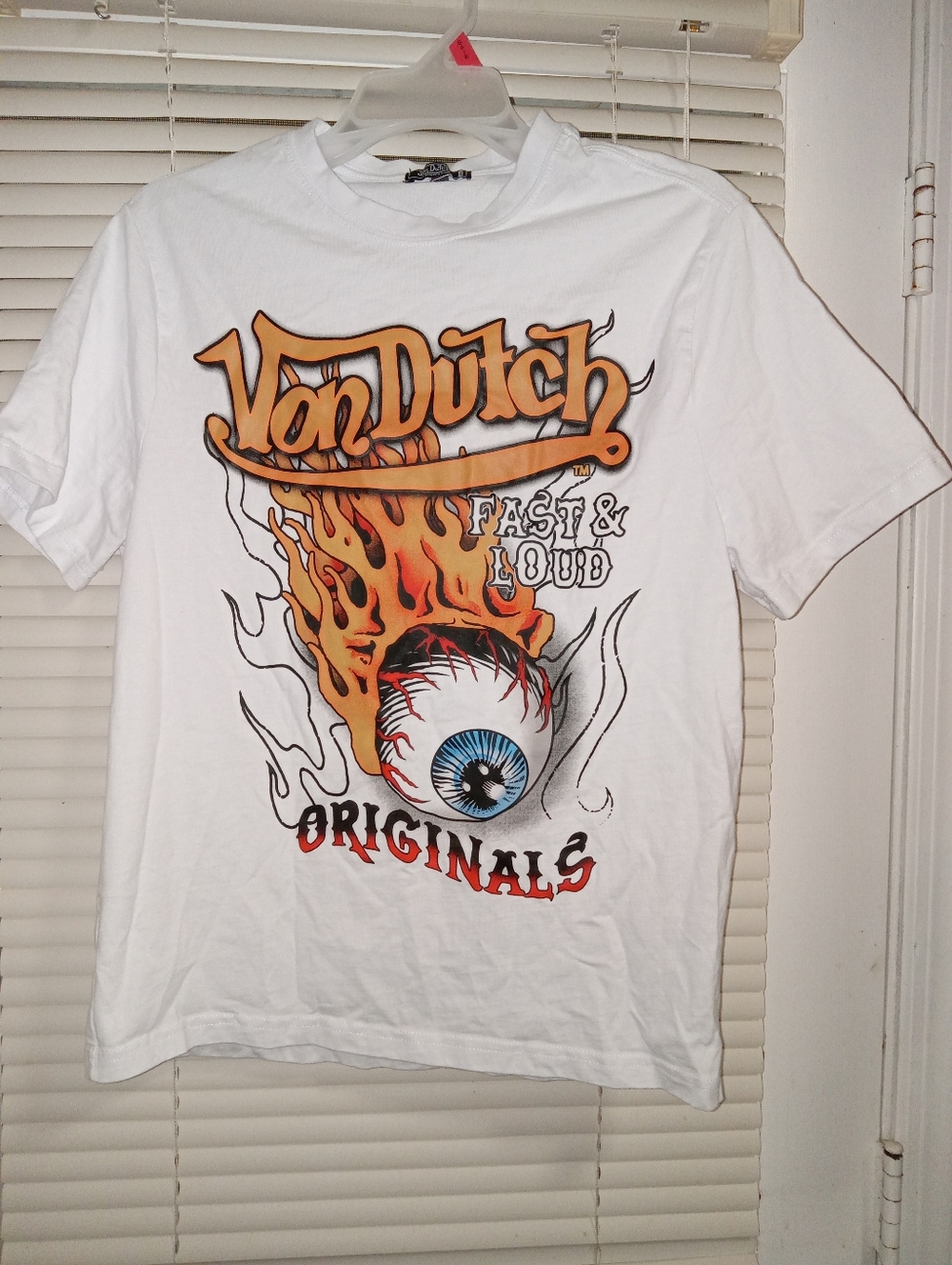 Von Dutch Originals Short-Sleeve Tee with Flaming Eyeball Graphic